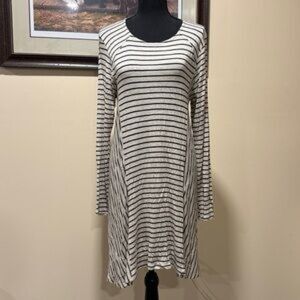 ALTAR'D STATE Dress SZ SmallStripe Taupe Skater Casual Y2K Boho Retro Punk Rock